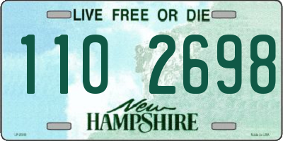 NH license plate 1102698