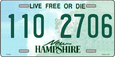 NH license plate 1102706