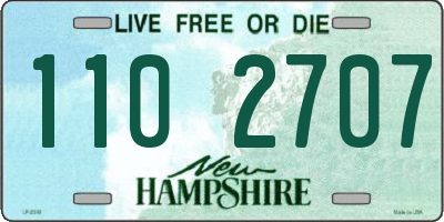 NH license plate 1102707