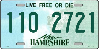 NH license plate 1102721