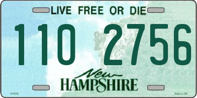NH license plate 1102756