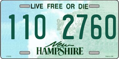 NH license plate 1102760