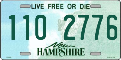 NH license plate 1102776