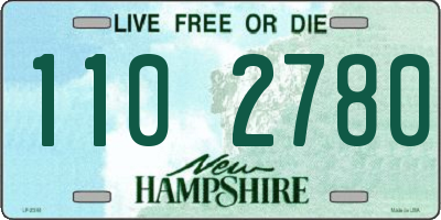 NH license plate 1102780