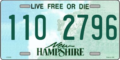 NH license plate 1102796