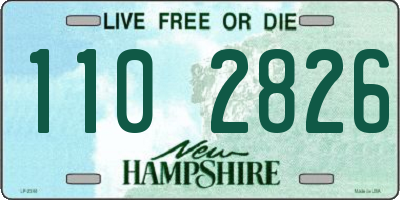 NH license plate 1102826