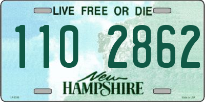 NH license plate 1102862