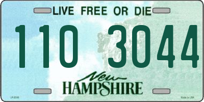 NH license plate 1103044