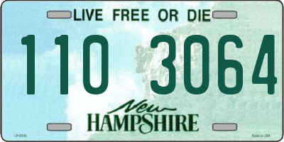NH license plate 1103064