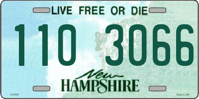 NH license plate 1103066