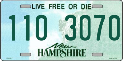 NH license plate 1103070