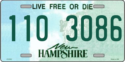 NH license plate 1103086