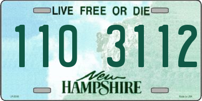 NH license plate 1103112