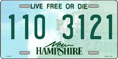 NH license plate 1103121