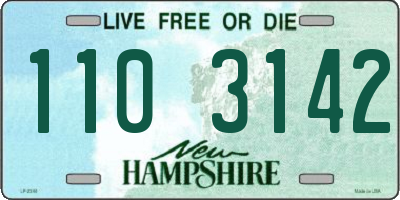 NH license plate 1103142