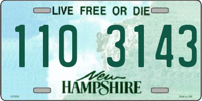 NH license plate 1103143