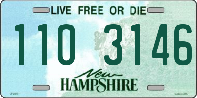 NH license plate 1103146