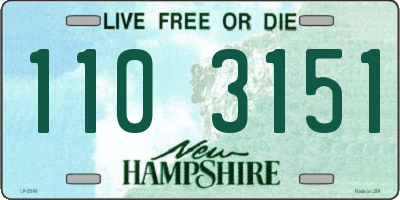 NH license plate 1103151