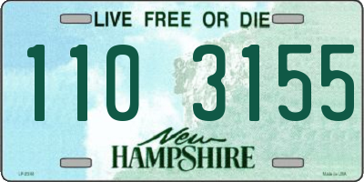 NH license plate 1103155