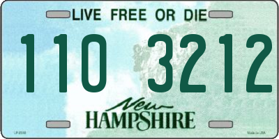 NH license plate 1103212