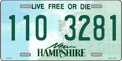 NH license plate 1103281