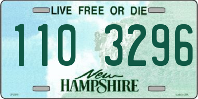 NH license plate 1103296