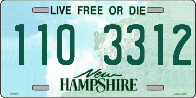 NH license plate 1103312