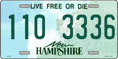 NH license plate 1103336