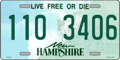 NH license plate 1103406