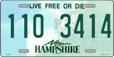 NH license plate 1103414