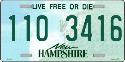 NH license plate 1103416