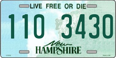NH license plate 1103430