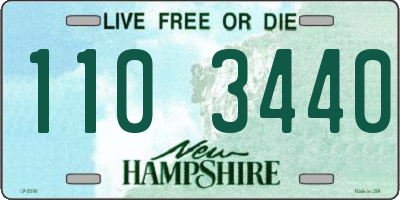NH license plate 1103440
