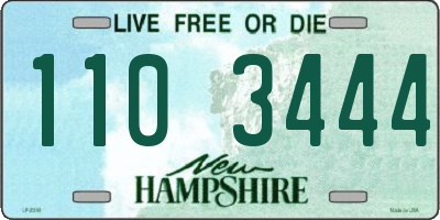 NH license plate 1103444