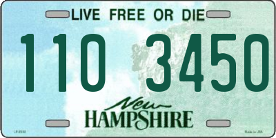 NH license plate 1103450