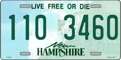 NH license plate 1103460