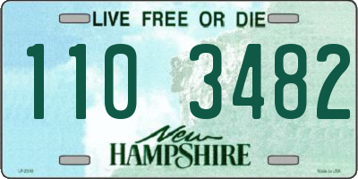 NH license plate 1103482