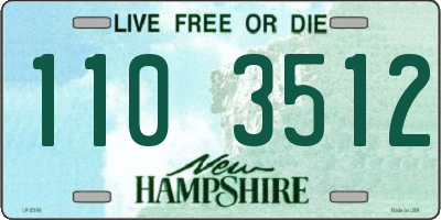 NH license plate 1103512