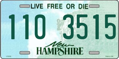 NH license plate 1103515