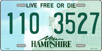 NH license plate 1103527