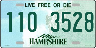 NH license plate 1103528