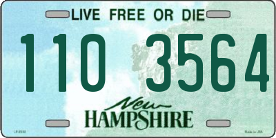 NH license plate 1103564