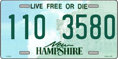 NH license plate 1103580