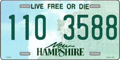 NH license plate 1103588