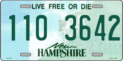 NH license plate 1103642