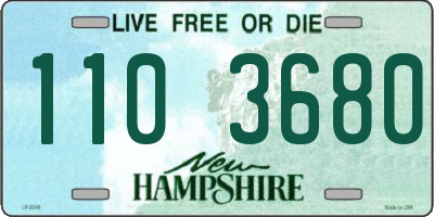 NH license plate 1103680