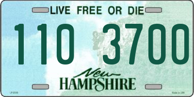 NH license plate 1103700