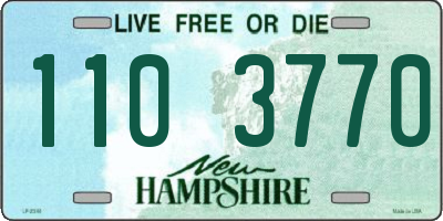 NH license plate 1103770
