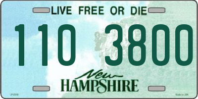NH license plate 1103800