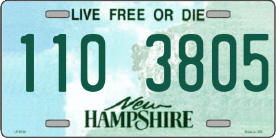 NH license plate 1103805